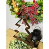 Piękna Choinka 35cm dekoracja ozdoba świąteczna metalowa